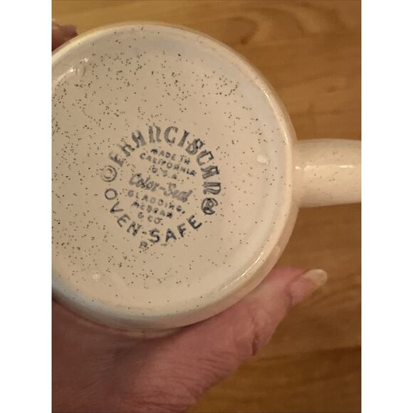 Franciscan Atomic Starburst RARE Grand Mugs SET Of 2 PERFECT VINTAGE - Picture 4 of 8